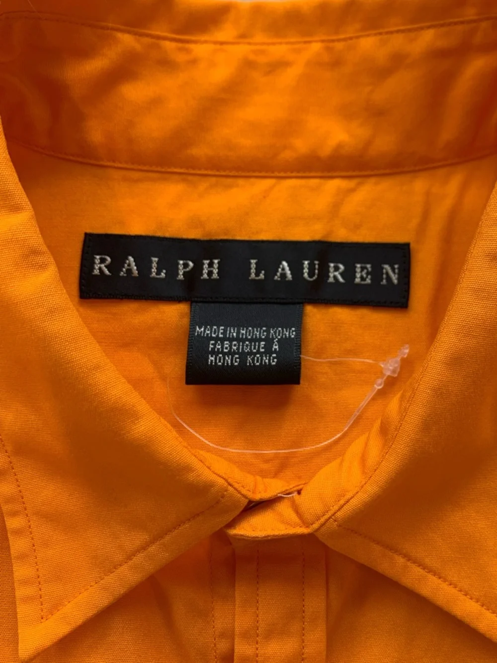 Ralph Lauren Black Label Orange Slim Fit Poplin Western Button Down Shirt Size 6